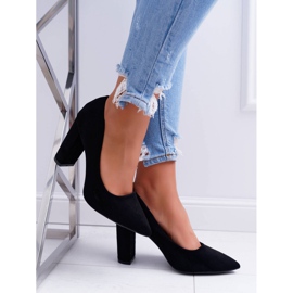 SEA Női szivattyú a sarkán Velúr fekete eper 2