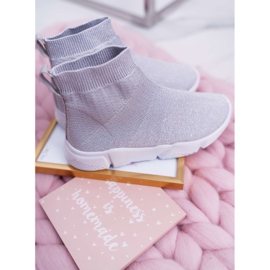 FRROCK Gyermek ifjúsági sportcipő Brocade Silver Deva szürke 2