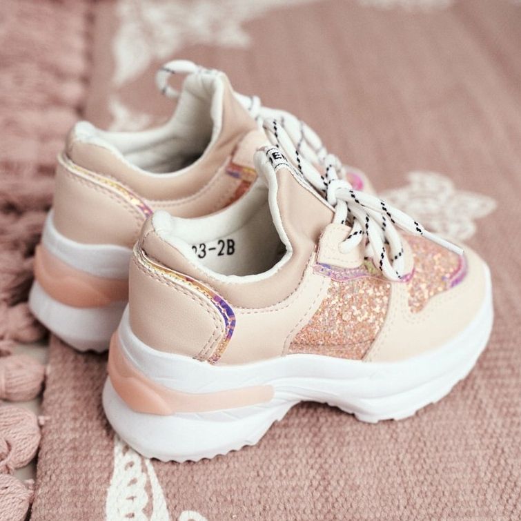 FRROCK Gyermek sportcipő csillogó rózsaszín Matyldával 2