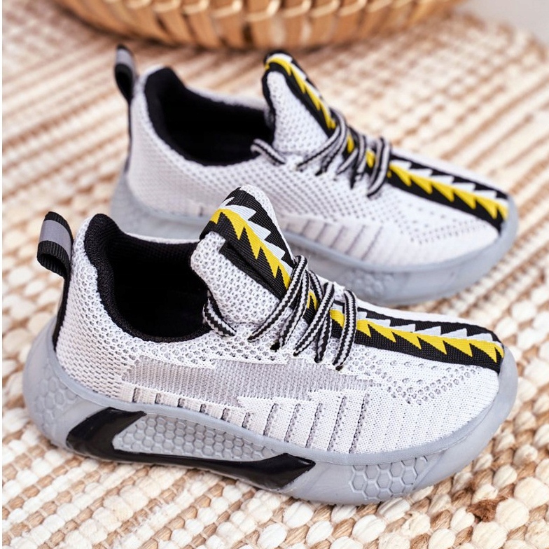 FRROCK Sportcipő Gyermek szürke és fehér öltés 2