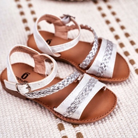 FRROCK Gyermek ezüst Kremo szandál szürke 1