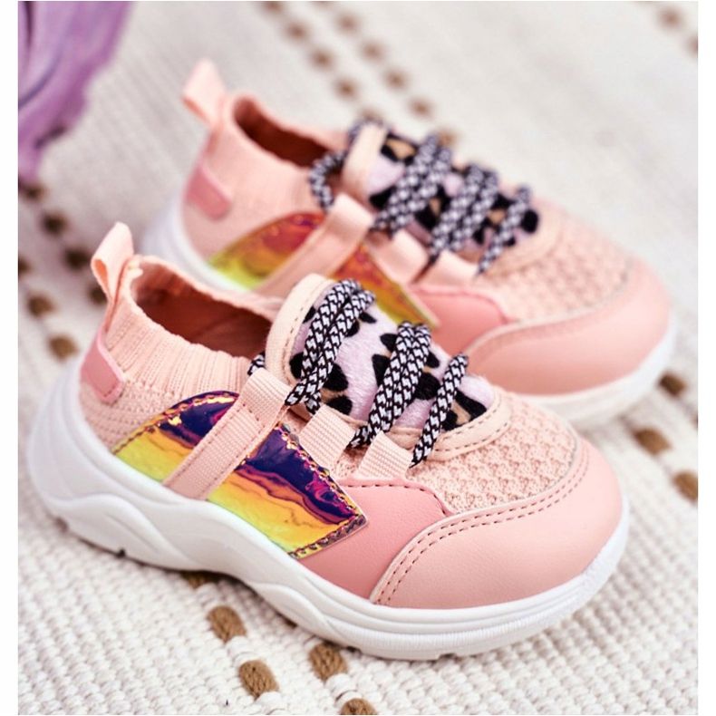 FRROCK Gyermek rózsaszín Velma sportcipő 2