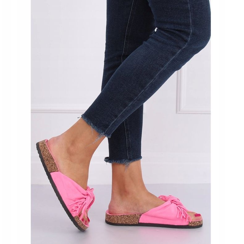 Női rózsaszín boho papucs CK136P Fushie 2
