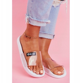 Női papucs Big Star Transparent White DD274A258 fehér 1