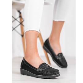 SHELOVET Textil cipők fekete 1