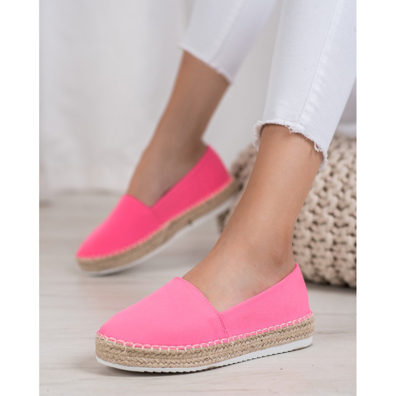 Small Swan Textil espadrillák rózsaszín 2