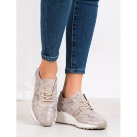 Filippo Bőr ék cipők sárga 1