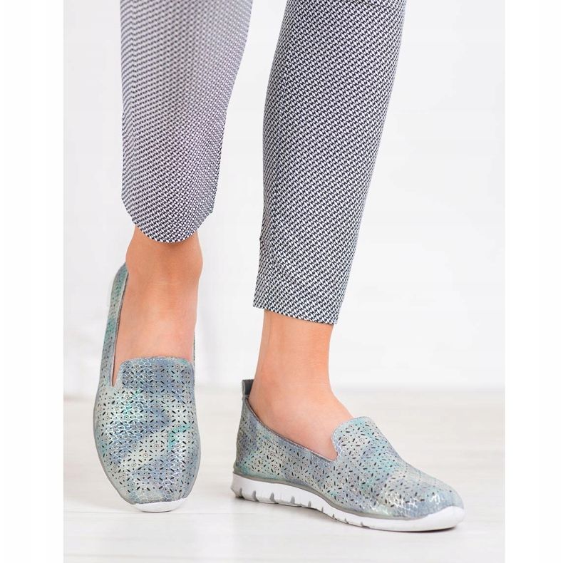 Filippo Bőr urak a platformon kék 1