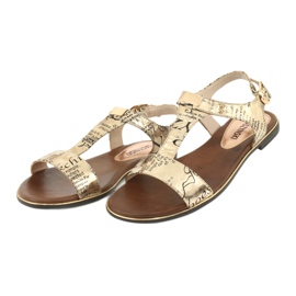 M.Daszyński Arany szandál újság Daszyński MR1583-7 fekete sárga 4