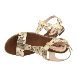 M.Daszyński Arany szandál újság Daszyński MR1583-7 fekete sárga 5