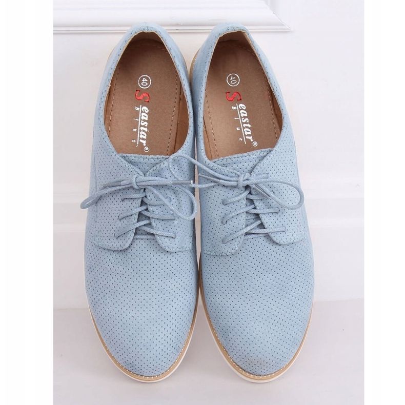 Női kék fűzős cipók T297 Kék 1