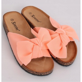 Rózsaszín CK108 Rózsaszín papucs a parafa talpon 2