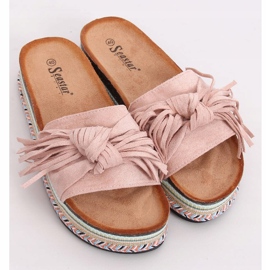 Női rózsaszín boho papucs CK138P Pink 2