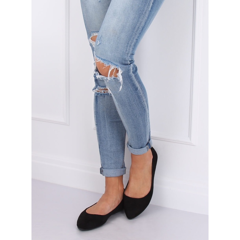 Balerinák mandula lábujjakkal fekete CD52P Fekete 2