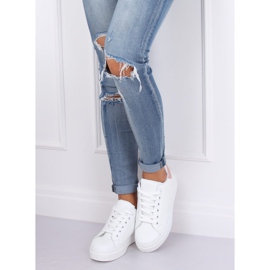 Fehér női tornacipő 85-428 WHITE / PINK rózsaszín 1