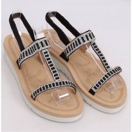 Fekete női szandál HD-128 Black 1