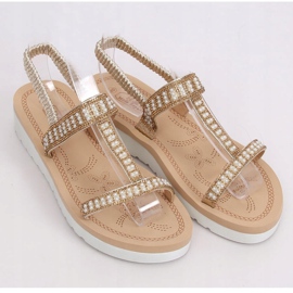 Női arany szandál HD-128 Gold aranysárga 1