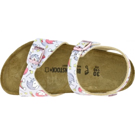 Birkenstock Rio Plain Bfdd Kids 1015620 szandál rózsaszín 2
