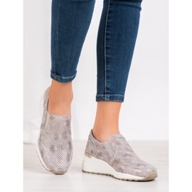 Filippo Áttört bőr slipons barna sárga 2