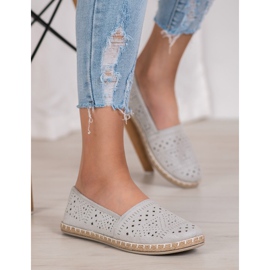MCKEYLOR Azték espadrillák azték mintákkal barna szürke 1