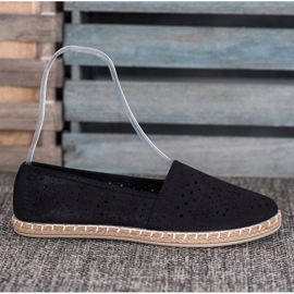MCKEYLOR Azték espadrillák azték mintákkal fekete 2