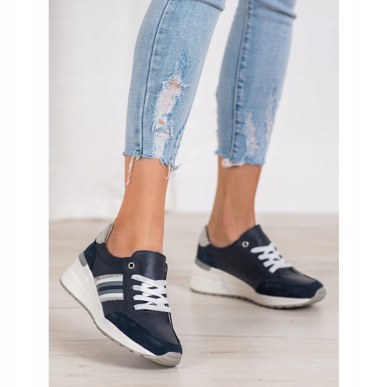 Filippo Bőr sportcipő sötétkék sokszínű 1 Filippo Bőr sportcipő sötétkék sokszínű 1