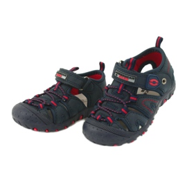 American Club Fiúk szandál bőr betét DR08/20 sötétkék tépőzár 1