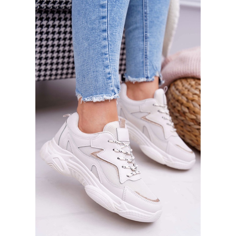 BUGO Női sportcipő Bézs csillogás Winchester 1