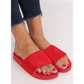 Egyenes piros papucs CK98 Red 2
