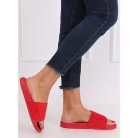 Egyenes piros papucs CK98 Red 1