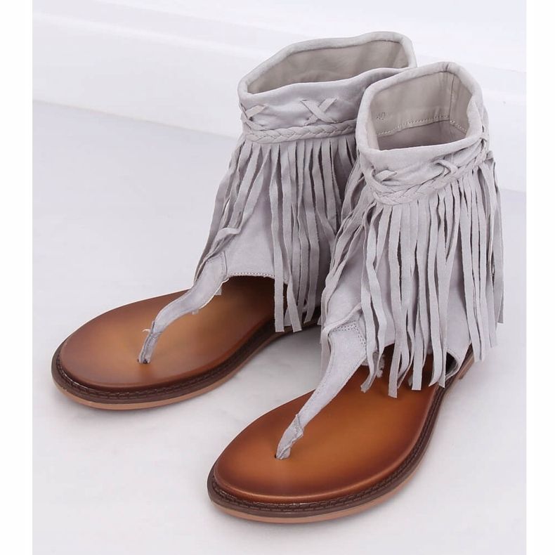 Szürke papucs felsőrésszel NS129P Grey 1