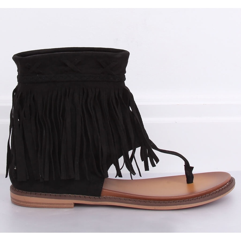 Fekete papucs felsőrésszel NS129P Fekete 1