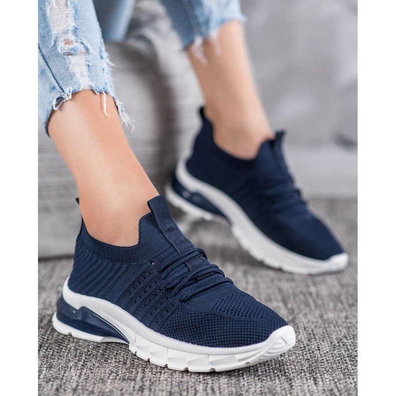 Bella Paris Áttört cipők kék 1