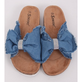 Vászon papucs a parafán BG60P Világoskék 1