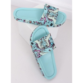 Unikornis kék papucs CK83 L.KÉK 2