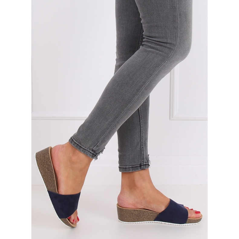 Navy blue papucs G186P Navy sötétkék 2