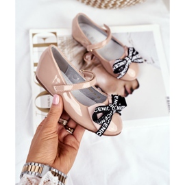 S.Barski Gyermek bézs balerinák tépőzáras Barski Mindivel 2