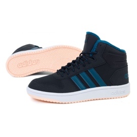 Adidas Hoops Mid 2.0 K Jr EE6703 cipő fekete 1
