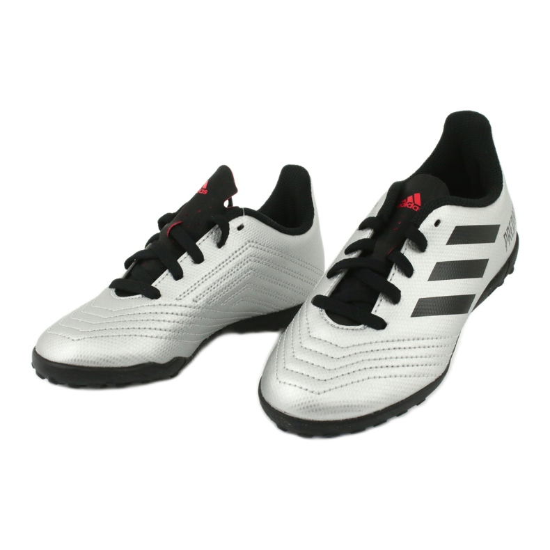 Adidas Predator 19.4 Tf Jr G25825 futballcipő ezüst 3 Adidas Predator 19.4 Tf Jr G25825 futballcipő ezüst 3