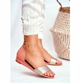 Női szandál Maciejka Bőr Barack 1971 Nomara narancssárga sárga 1