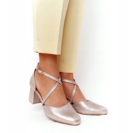 Női szivattyúk Maciejka Bőr Arany 04070-25 aranysárga 2