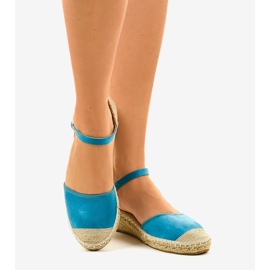 Kék espadrilles 3M85-23 1