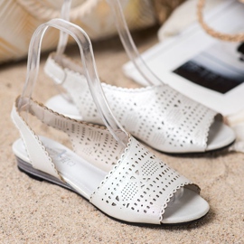 Goodin Fényes ezüst szandál szürke 1