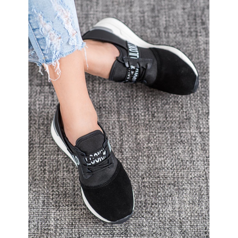 Nézd VINCEZA bőr cipők fekete 1