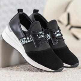 Nézd VINCEZA bőr cipők fekete 2