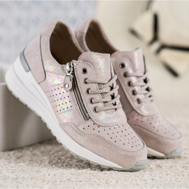 Bőr cipők VINCEZA cipzárral barna 2