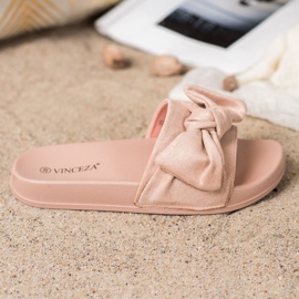 VINCEZA papucs íjjal rózsaszín 2