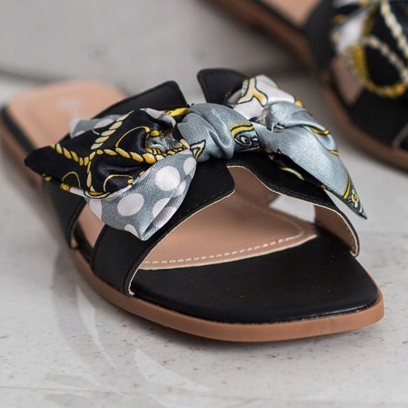 SHELOVET Elegáns papucs fekete 2