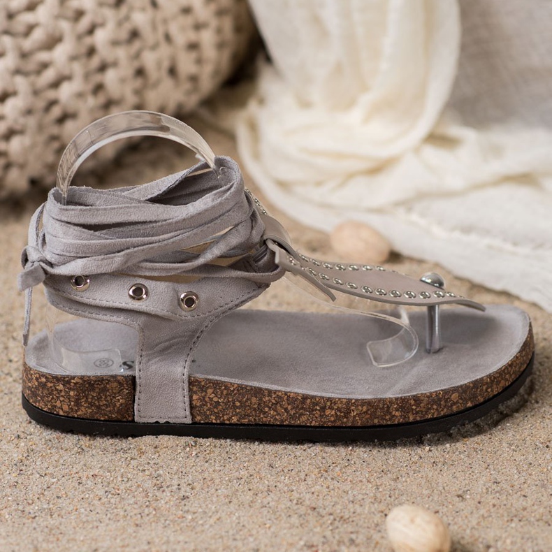 Seastar Kötve papucs szandál szürke 2