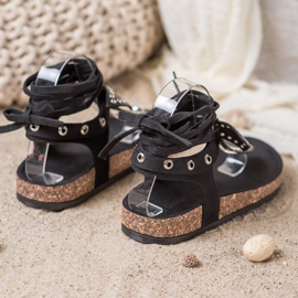 Seastar Kötve papucs szandál fekete 1